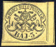 * 1852, 3 Baj. Giallo Paglia, "interspazio Di Gruppo A Sinistra", Nuovo Con Gomma Parziale, Ex Coll. Barcella, Probabilm - Kirchenstaaten