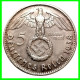 GERMANY - ALEMANIA DEUTFCHES REICH SERIE DE 6 MONEDAS DE 5.00 REICHSMARK AÑO 1938 MONEDAS DE PLATA - 29 MM.  HINDENBURG - 2 Reichsmark