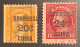 US #K10+K11 F-VF Used 1919-22  20c & 24c  U.S Postal Agency In China  (USA Chine Shanghai - Offices In China
