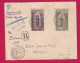 BRAZAVILLE CONGO FRANCAIS RECOMMANDE EXPRESS 1913 POUR EXIN ALLEMAGNE LETTRE - Covers & Documents