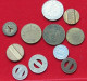 COLLECTION, LOT, JETON, TOKEN, 11pc 28g  #xx29 065 - Verzamelingen & Kavels