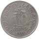 CEYLON 10 CENTS 1917 GEORGE V. (1910-1936) #MA 021246 - Sri Lanka