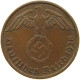 DRITTES REICH 2 PFENNIG 1938 G  #MA 100012 - 2 Reichspfennig