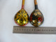Delcampe - Vintage Khokhloma Wooden Spoons Hand Painted In Russia Russian Art #2191 - Cuillers