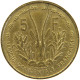 FRENCH WEST AFRICA 5 FRANCS 1956  #MA 065402 - French West Africa