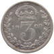 GREAT BRITAIN THREEPENCE 1900 VICTORIA 1837-1901 #MA 023324 - F. 3 Pence