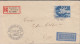 1937. SVERIGE. _Fine Cover With 50 öre BROMMA LUFTPOST To Oslo, Norge Cancelled STOCKHOLM-OSL... (Michel 239) - JF444796 - Covers & Documents