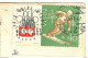 OLIMPIC GAMES INSBRUCK  SKY - 1964 -ISOLATED ON TRAVELED POSTCARD 1964 - Lettres & Documents