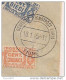 STORIA POSTALE, PACCHI POSTALI Cent. 5+10+25+50, SU BUSTA PER  TIMBRO  FIUME 18/1/1945, DEUTSCHEBTENSTPOST ADRIA, - Îles Ioniennes