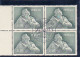 Portugal -4  Quadras  1957  Almeida Garrett - Postmark Collection