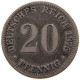 KAISERREICH 20 PFENNIG 1875 B  #MA 103628 - 20 Pfennig