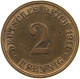 KAISERREICH 2 PFENNIG 1911 J  #MA 100065 - 2 Pfennig