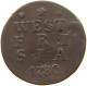 NETHERLANDS DUIT 1780 WEST FRIESLAND #MA 022560 - Monete Provinciali