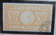 FACSIMILE Timbre Grande-Bretagne Reine Victoria: 5,00 £ Orange Oblitéré, Encadré - Zonder Classificatie