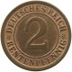 WEIMARER REPUBLIK 2 RENTENPFENNIG 1924 A  #MA 022573 - 2 Rentenpfennig & 2 Reichspfennig