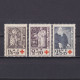 FINLAND 1933, Sc# B12-B14, Semi-postal Stamps, Famous People, Religion, MH - Ongebruikt