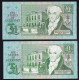 Guernsey: 2x 1 Pound - Serie K Sig. Brown + Serie U Sig. Clark (P.48, 52) - Guernesey