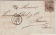 1866 - BELGIQUE - LETTRE De GAND => ROUEN - 1865-1866 Profilo Sinistro