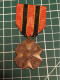 MEDAILLE DECORATION CIVIQUE POUR ACTE DE COURAGE, BRONZE,BELGIQUE - België