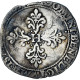 France, Henri III, 1/2 Franc Au Col Plat, 1578, Troyes, TB, Argent, Gadoury:487 - 1574-1589 Henri III