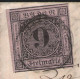 Einzelfrankatur Baden 9 Kreuzer Rosa - Nr. 4b Auf Brief 1863 Aus Pforzheim Nach Neuenbürg - Lettres & Documents