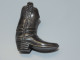 Delcampe - - 4 BOTTES MINIATURES 1 SANTIAG En BRONZE 1 BOTTE PORCELAINE SILVER PLATED  E - Autres & Non Classés