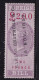 GB  GV  Fiscals / Revenues Foreign Bill;  £2 Lilac And Carmine Neatly Cancelled Good Used Barefoot 66 Perf 14 - Revenue Stamps