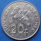 NEW CALEDONIA - 20 Francs 2004 "Three Ox" KM# 12 French Associated State (1998) - Edelweiss Coins - Nouvelle-Calédonie