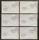 België, 1996, ATM92, 1e Dagafstempeling, Set 14-16-17-18-30-34 - Covers & Documents