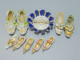 Delcampe - -LOT MINIATURES PORCELAINE LANGEAIS 1 PANIER & 4 Sabots + 5 Chaussures Vitrine  E - Other & Unclassified