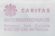 Vatican 2004 Priority Cover Fragment Meter Stamp Neopost Electronic Slogan Caritas Internationalis Charity International - Briefe U. Dokumente
