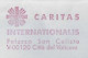 Vatican 2004 Priority Cover Fragment Meter Stamp Neopost Electronic Slogan Caritas Internationalis Charity International - Lettres & Documents