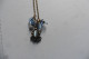 Delcampe - Collier Créateur Michal Golan Pendentif Cristaux Swarovski Bleu Clair Bluebell Collection 2023 - Necklaces/Chains