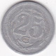 Chambre De Commerce D'Oran , 25 Centimes 1922 , Aluminium , Lec# 318 - Argelia