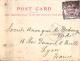 UK Victoria One Penny Violet Seul Sur Carte Postale Privée Private Post Card John Foster Queensburry Bradford 1898 - Briefe U. Dokumente