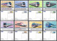 Hong Kong,China 2023 Develop Of Railway Services Train,Railway,8V Postcard Set,Stamp Postmarked With First Day (**) RARE - Briefe U. Dokumente