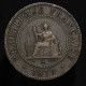 Cochinchine / French Cochinchina, 1 Centième, 1879, Bronze, TTB+ (EF), KM#3, Lec.12 - Frans-Cochinchina