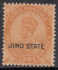 2a6p MH Jind State, KGV Series, 1927-1937  British India - Jhind