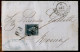 Antichi Stati Italiani - Toscana - 6 Crazie (7) Stretto A Destra - Lettera Da Livorno A Roma Del 5.9.1855 - Autres & Non Classés