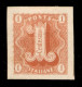 Regno - Vittorio Emanuele II - 1863 - Saggi - Ronchi - 1 Cent (12 - Rosso) - Carta Bianca - Senza Gomma - Sorani - Altri & Non Classificati