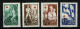 Finland 1945  Yv 278/81**, Facit 295/98**, MNH (2 Scans) Tweede Keus / Second Choix - Unused Stamps