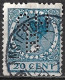 Perfin GHB (G.H. Buhrmann's Papiergroothandel Amsterdam) In 1926 Type Veth 20 Ct Tweezijdige Roltanding NVPH R 50 - Perfins