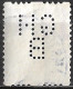 Perfin GHB (G.H. Buhrmann's Papiergroothandel Amsterdam) In 1926 Type Veth 20 Ct Tweezijdige Roltanding NVPH R 50 - Perfins