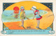 ENFANTS - Dessins D'enfants - Deux Filles Sur La Plage - Carte Postale Ancienne - Children's Drawings