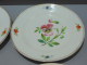 Delcampe - -4 ASSIETTES PORCELAINE De PARIS UNE PENSEE Au CENTRE 4 FLEURS Sur L'aile    E - Andere & Zonder Classificatie