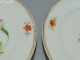 Delcampe - -4 ASSIETTES PORCELAINE De PARIS UNE PENSEE Au CENTRE 4 FLEURS Sur L'aile    E - Andere & Zonder Classificatie