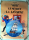 AFFICHE ANCIENNE PLASTIFIEE ALBUM LE SECRET DE LA LICORNE HERGE TINTIN CAPITAINE HADDOCK - Plakate & Offsets