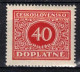 ** Tchécoslovaquie 1928 Mi P 59 (Yv TT 55), (MNH)** Varieté Position 89 - Errors, Freaks & Oddities (EFO)