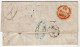 !!! MARQUE POSTALE DE LA HAVANE POUR PARIS DE 1853, AVEC TEXTE - Prefilatelia