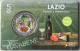 ITALIA 2023 LAZIO FRASCATI E AMATRICIANA MONETA 5 EURO FDC COINCARD - Collections